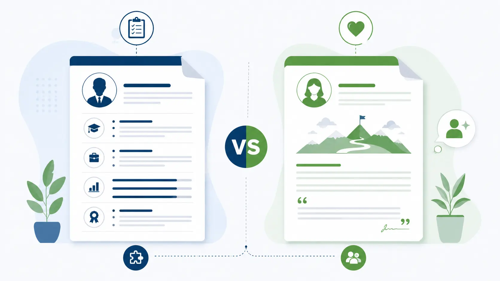 The difference between a cover letter and a CV and the role of each